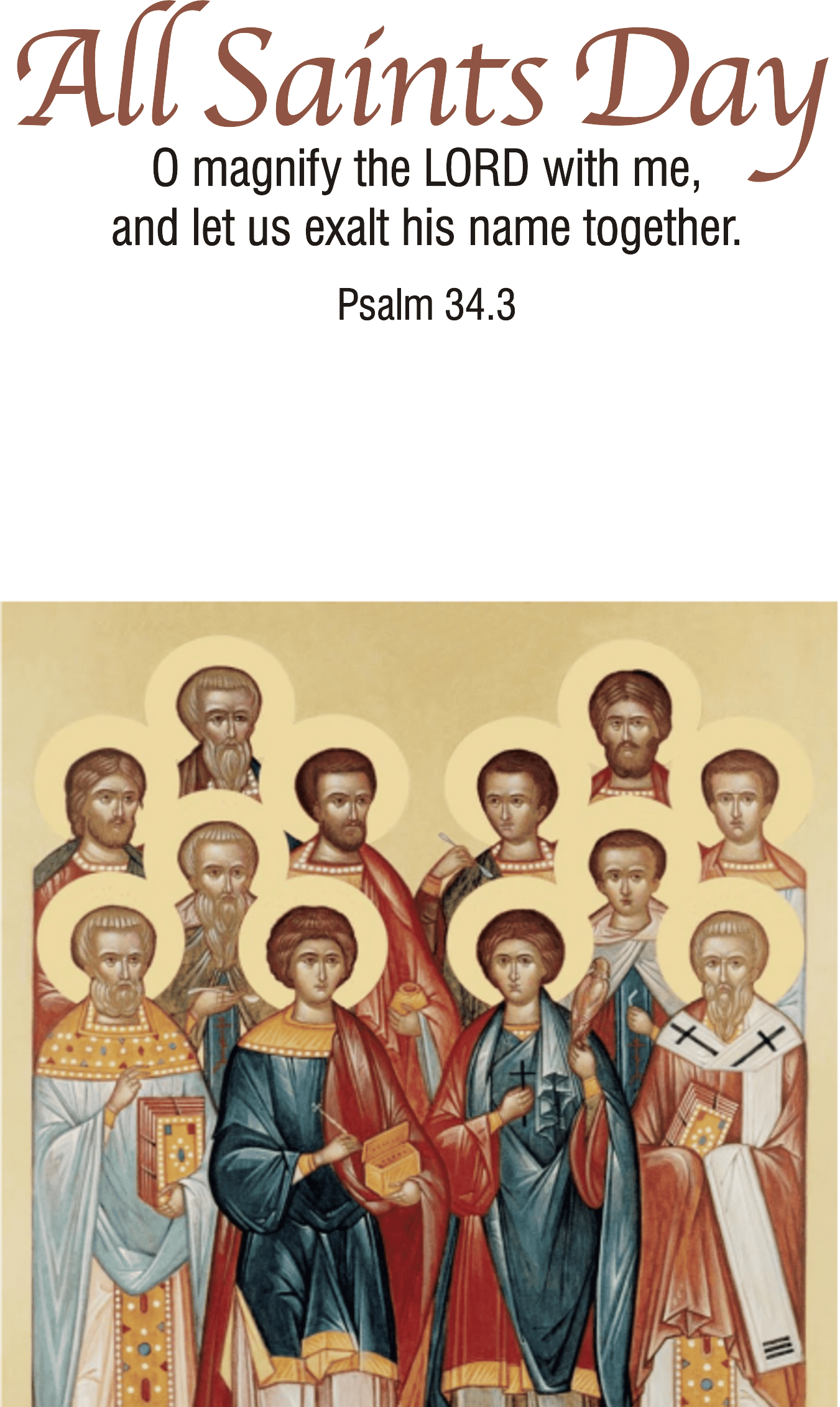 Year A After Pentecost All Saints Day