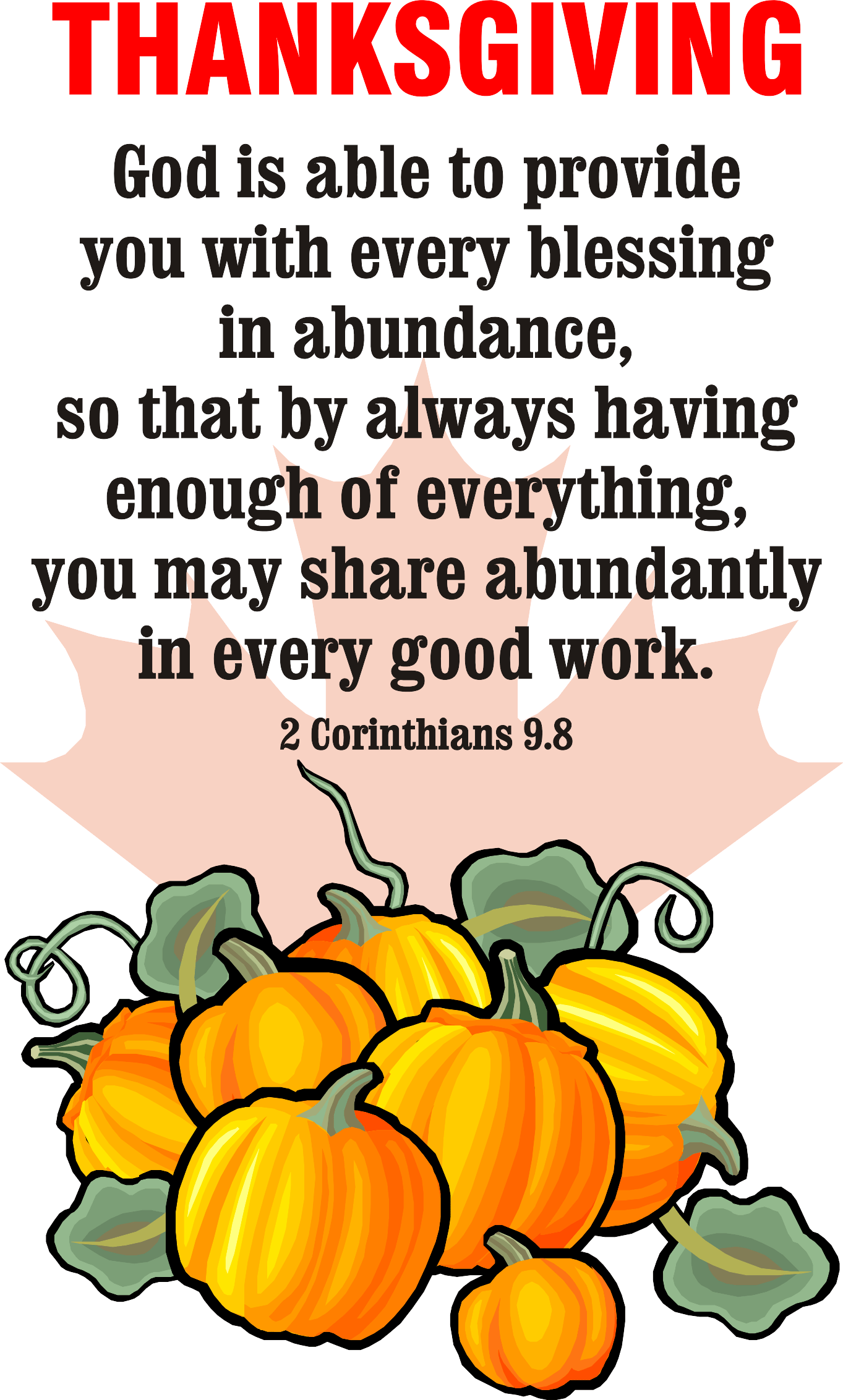 Year A After Pentecost Thanksgiving Day (USA)