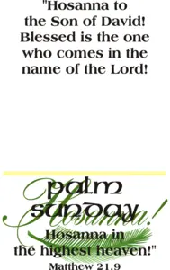 Year A Lent Palm/Passion Sunday