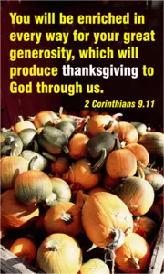 Year A After Pentecost Thanksgiving Day (USA)