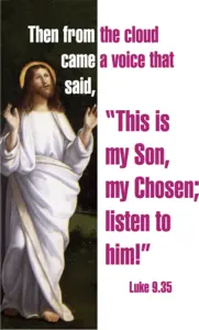 Year C Epiphany Transfiguration Sunday